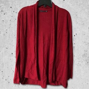 ZARA • Red Cardigan • Small